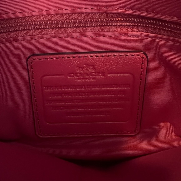 EUC Coach Leather Satchel Fuchsia - Picture 4 of 5